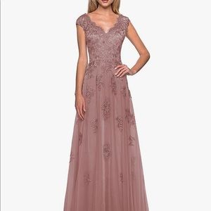 Dusty rose long evening gown NEVER WORN